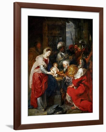 The Adoration of the Magi-Peter Paul Rubens-Framed Giclee Print