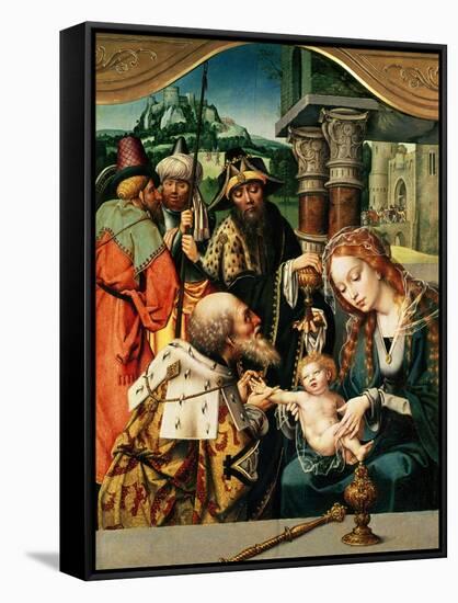 The Adoration of the Magi-Jan Gossaert-Framed Stretched Canvas