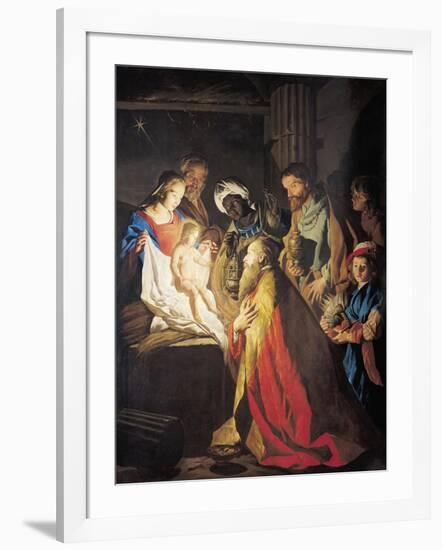 The Adoration of the Magi-Matthias Stomer-Framed Giclee Print