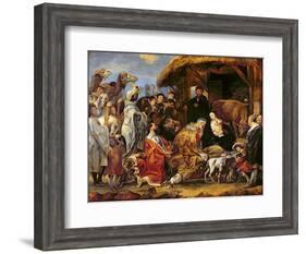 The Adoration of the Magi-Jacob Jordaens-Framed Giclee Print