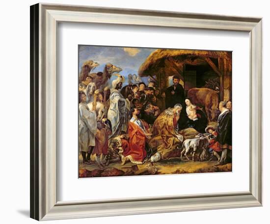 The Adoration of the Magi-Jacob Jordaens-Framed Giclee Print