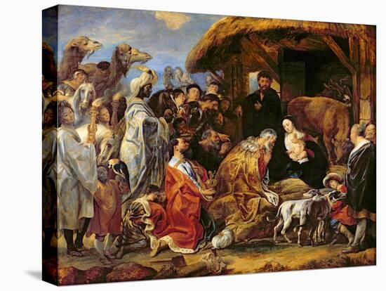 The Adoration of the Magi-Jacob Jordaens-Stretched Canvas