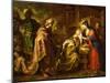 The Adoration of the Magi-Orazio de' Ferrari-Mounted Giclee Print