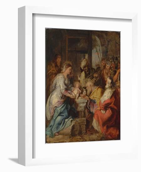 The Adoration of the Magi-Peter Paul Rubens-Framed Giclee Print