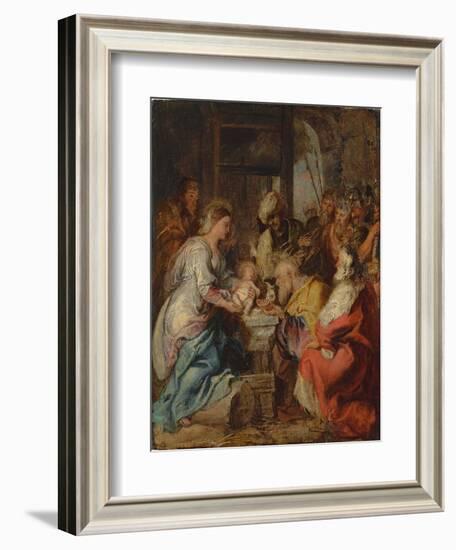 The Adoration of the Magi-Peter Paul Rubens-Framed Giclee Print