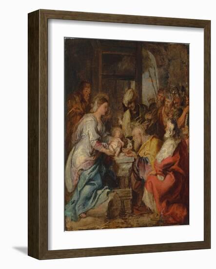 The Adoration of the Magi-Peter Paul Rubens-Framed Giclee Print