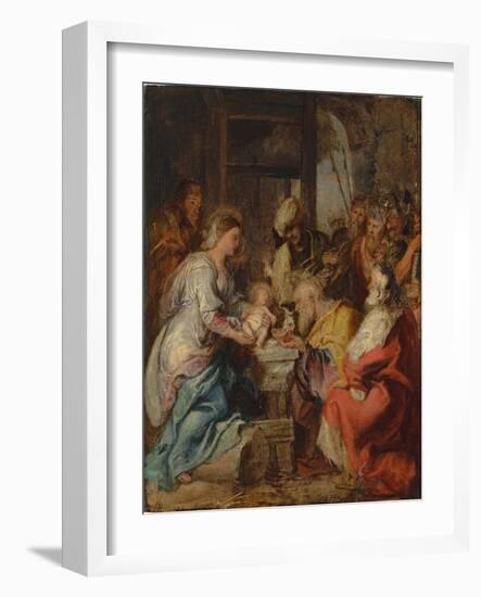 The Adoration of the Magi-Peter Paul Rubens-Framed Giclee Print