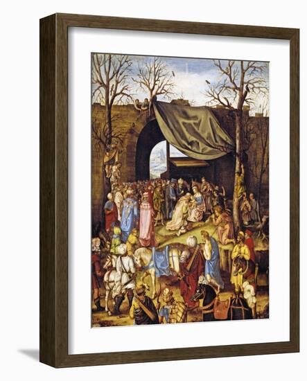 The Adoration of the Magi-Netherlandish School-Framed Giclee Print