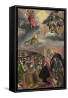 The Adoration of the Name of Jesus, 1570s-El Greco-Framed Stretched Canvas