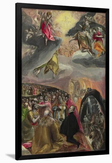 The Adoration of the Name of Jesus, 1570s-El Greco-Framed Giclee Print