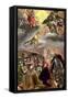 The Adoration of the Name of Jesus-El Greco-Framed Stretched Canvas