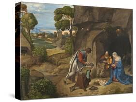 The Adoration of the Shepherds, 1505-10-Giorgione-Stretched Canvas