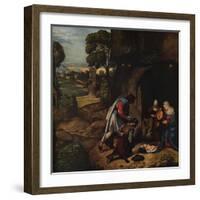 'The Adoration of the Shepherds', 1505-1510-Giorgione-Framed Giclee Print