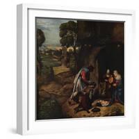 'The Adoration of the Shepherds', 1505-1510-Giorgione-Framed Giclee Print