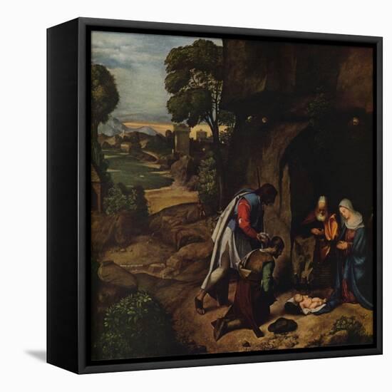 'The Adoration of the Shepherds', 1505-1510-Giorgione-Framed Stretched Canvas