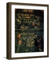 The Adoration of the Shepherds, 1578-81-Jacopo Robusti Tintoretto-Framed Giclee Print