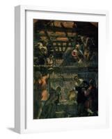 The Adoration of the Shepherds, 1578-81-Jacopo Robusti Tintoretto-Framed Giclee Print