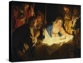 The Adoration of the Shepherds, 1622-Gerrit van Honthorst-Stretched Canvas
