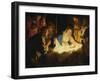 The Adoration of the Shepherds, 1622-Gerrit van Honthorst-Framed Premium Giclee Print