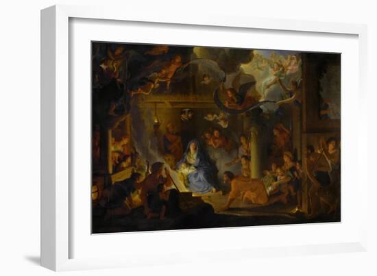 The Adoration of the Shepherds, 1689-Charles Le Brun-Framed Giclee Print