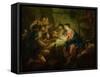 The Adoration of the Shepherds, 1725-Jean Francois de Troy-Framed Stretched Canvas