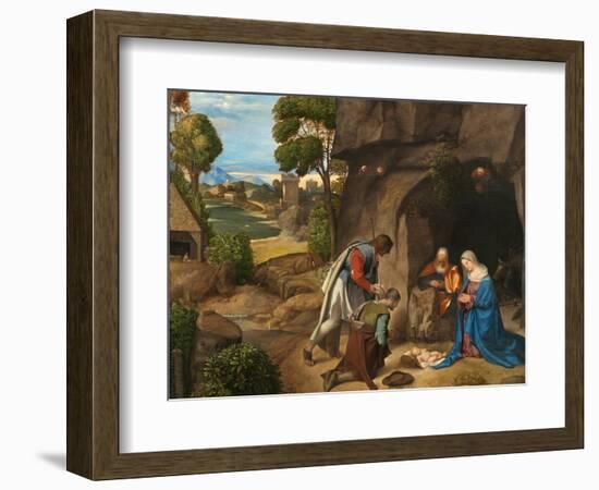 The Adoration of the Shepherds by Giorgione-Giorgione Giorgione-Framed Giclee Print