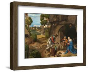 The Adoration of the Shepherds by Giorgione-Giorgione Giorgione-Framed Giclee Print