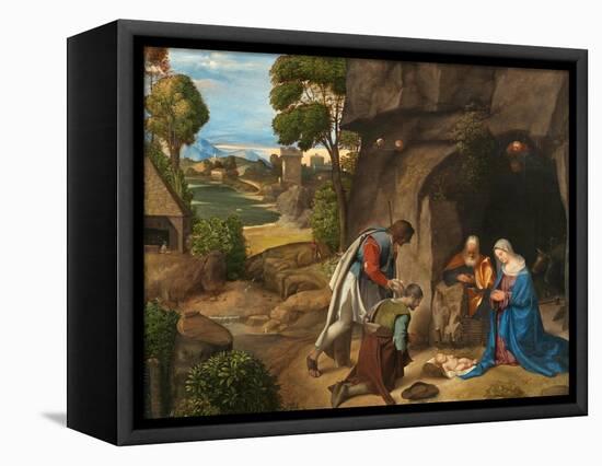 The Adoration of the Shepherds by Giorgione-Giorgione Giorgione-Framed Stretched Canvas