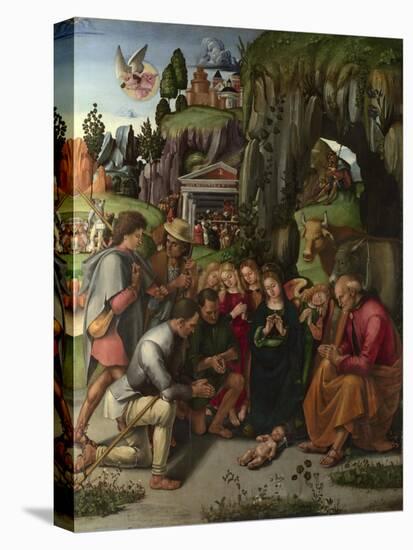 The Adoration of the Shepherds, C. 1496-Luca Signorelli-Stretched Canvas