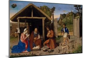 The Adoration of the Shepherds, c.1520-Vincenzo Di Biagio Catena-Mounted Giclee Print