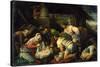 The Adoration of the Shepherds, c.1585-1590-Francesco Bassano-Stretched Canvas