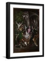 The Adoration of the Shepherds, c.1605-10-El Greco-Framed Giclee Print