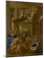 The Adoration of the Shepherds, C. 1633-Nicolas Poussin-Mounted Giclee Print