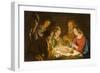 The Adoration of the Shepherds, c.1635-1637-Matthias Stomer-Framed Giclee Print