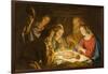 The Adoration of the Shepherds, c.1635-1637-Matthias Stomer-Framed Giclee Print