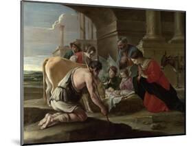 The Adoration of the Shepherds, C. 1640-Louis Le Nain-Mounted Giclee Print