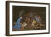 The Adoration of the Shepherds, c.1653-Nicolas Poussin-Framed Giclee Print