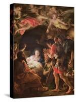 The Adoration of the Shepherds, C.1770 (Oil on Wood)-Anton Raphael Mengs-Stretched Canvas