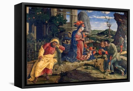 The Adoration of the Shepherds, C1450-Andrea Mantegna-Framed Stretched Canvas