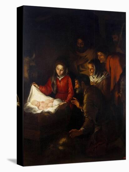 The Adoration of the Shepherds, C1650-Bartolome Esteban Murillo-Stretched Canvas