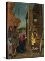 The Adoration of the Shepherds, Ca 1485-Bernardino Butinone-Stretched Canvas