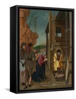 The Adoration of the Shepherds, Ca 1485-Bernardino Butinone-Framed Stretched Canvas