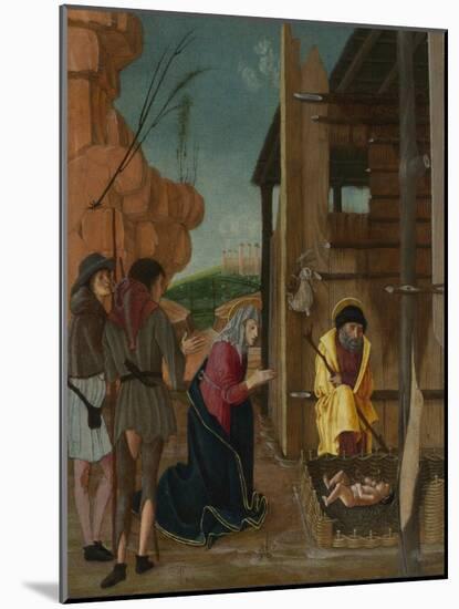 The Adoration of the Shepherds, Ca 1485-Bernardino Butinone-Mounted Giclee Print