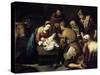 The Adoration of the Shepherds, Ca. 1657-Bartolome Esteban Murillo-Stretched Canvas