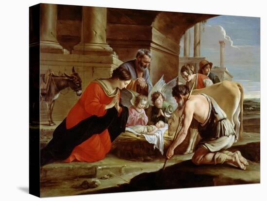 The Adoration of the Shepherds, circa 1638-Antoine & Louis Le Nain-Stretched Canvas