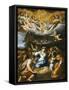 The Adoration of the Shepherds, French School-Annibale Carracci-Framed Stretched Canvas