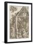 The Adoration of the Shepherds, from the Series "The Life of the Virgin", C.1502-03-Albrecht Dürer-Framed Giclee Print