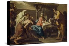 The Adoration of the Shepherds, Post 1798-Gaetano Gandolfi-Stretched Canvas