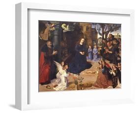 The Adoration of the Shepherds (The Portinari Triptyc), Ca 1478-Hugo van der Goes-Framed Giclee Print