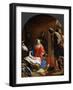 The Adoration of the Shepherds with Saint Francis of Assisi - Jacob (Jacques) Van Oost, the Elder (-Jacob Van Oost-Framed Giclee Print